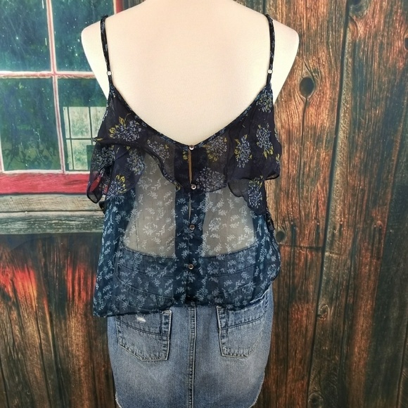 Free People Ruffled Floral Tank!. - Picture 3 of 4